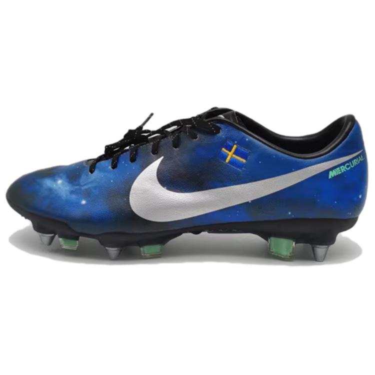 Nike Nike Mercurial Vapor 9 SG Soft Ground Natural Grass Slip Resistant Abrasion Resistant Soccer Shoes Men's Blue