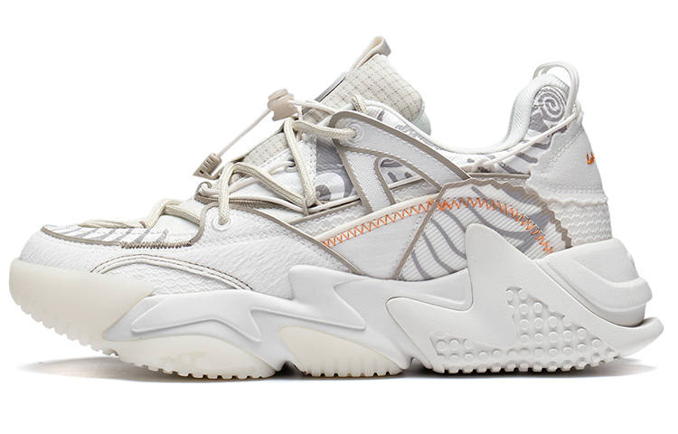Li-Ning Li Ning CF Tracing Textile, Synthetic Leather Slip Resistant Abrasion Resistant Low top Sports Casual Shoes Women's