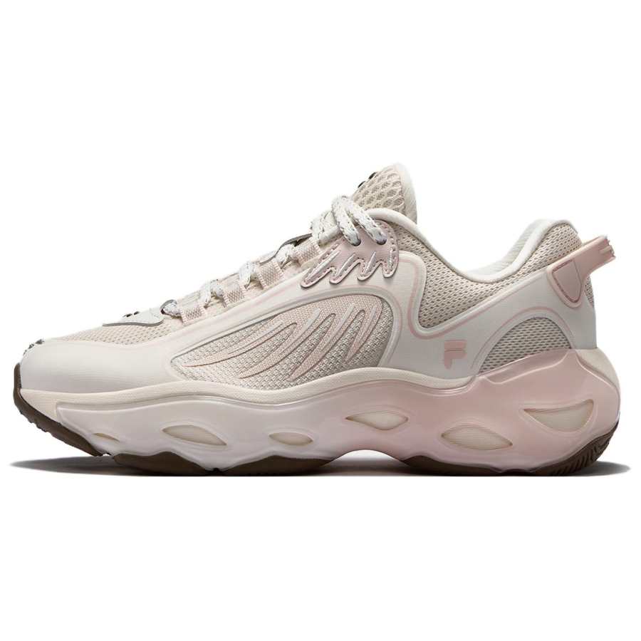 FILA FUSION Ade Abrasion Resistant Low top Casual Shoes Women's Pink White