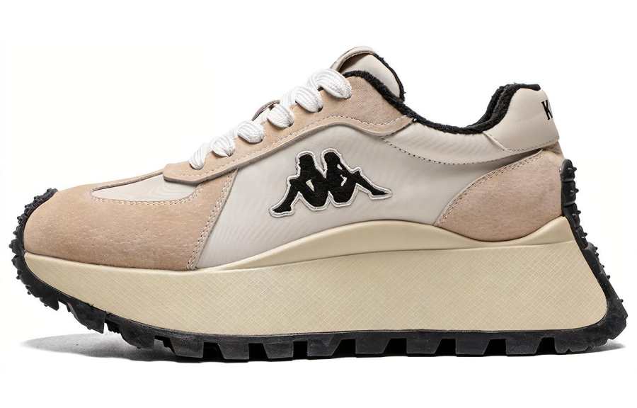 Kappa Fleece Lined, Thick Sole, Heightening, Versatile Slip Resistant, Abrasion Resistant, Thermal Low top Casual Shoes