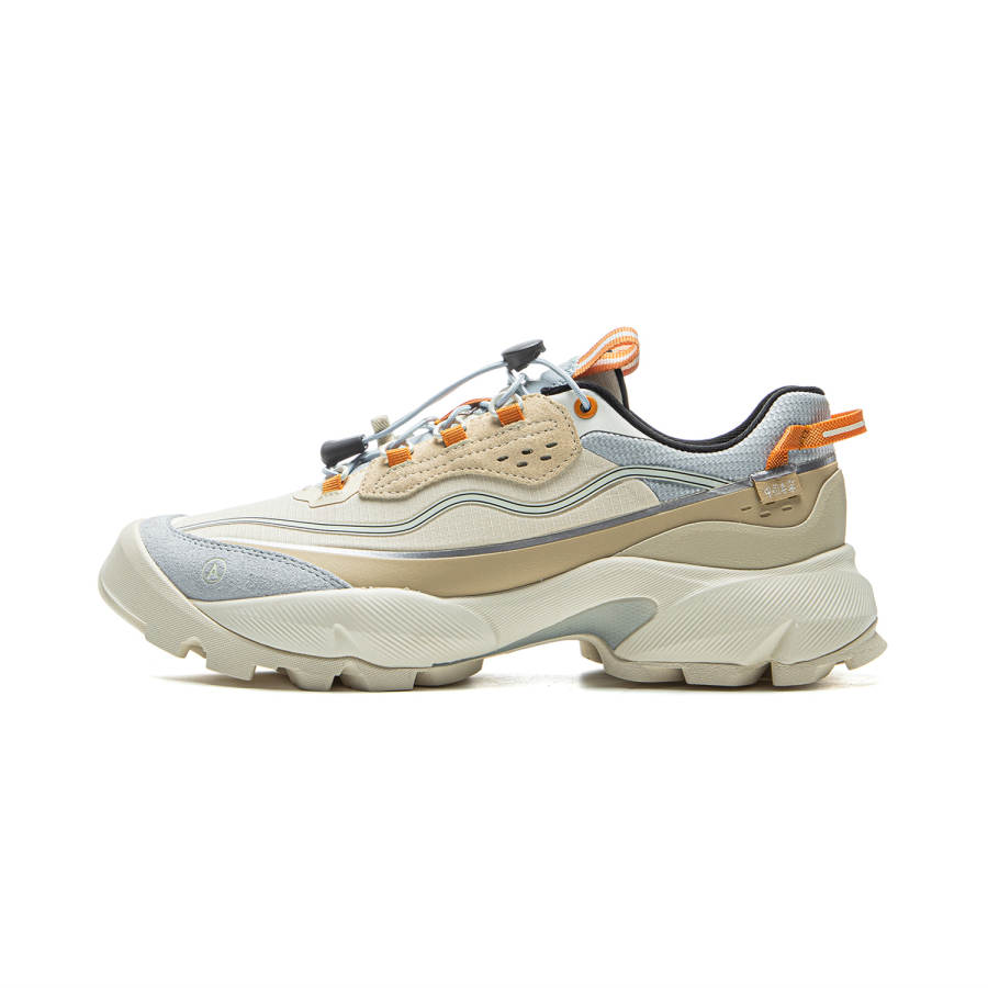 Li-Ning ANB x Li Ning Cushioning Rebound Cushioning Rebound Low top Casual Shoes Women's Beige Blue