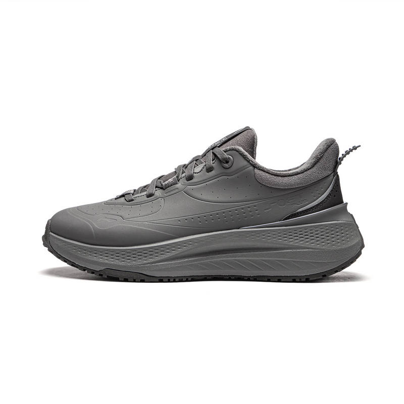 Li-Ning Li Ning SOFT PLUS Slip Resistant Abrasion Resistant Low top Casual Shoes Men's Asphalt Gray