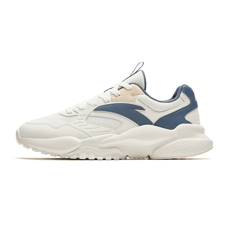 Anta Gravitation Slip Resistant, Abrasion Resistant, Height Increasing Low top Casual Shoes Men's White Blue