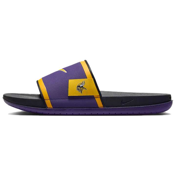Nike Nike Offcourt Foam Sole Slip Resistant Abrasion Resistant Slide Slippers Men's Purple Gray