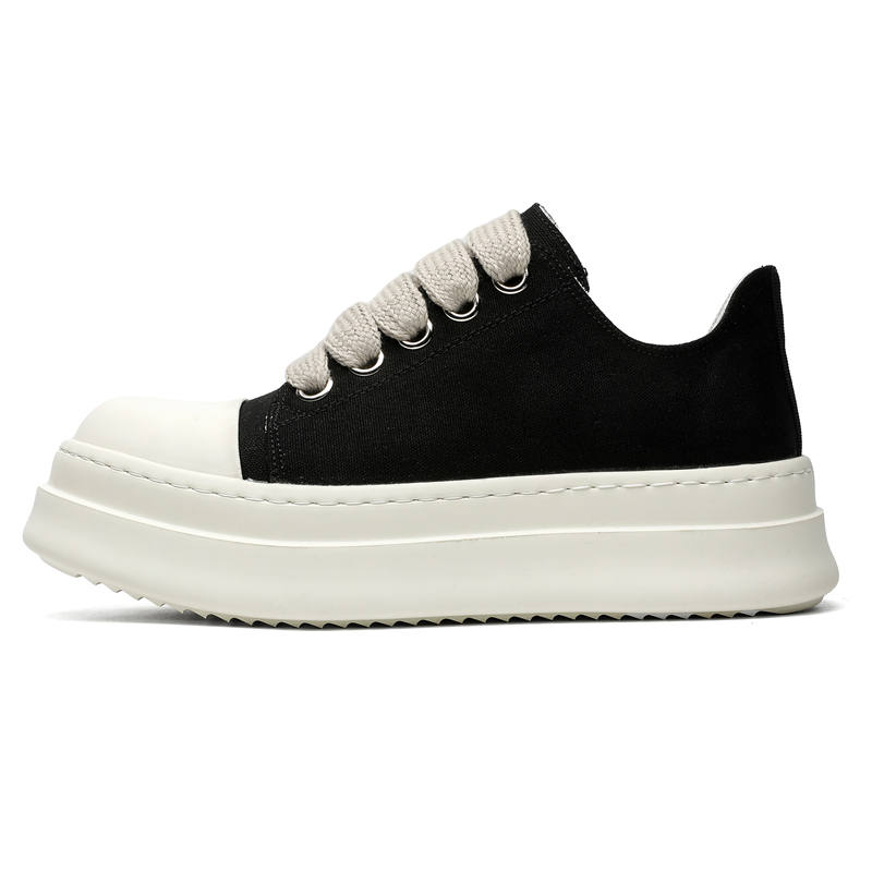HUOFEIYU Slip Resistant, Abrasion Resistant, Breathable Low top Casual Shoes Men's Black