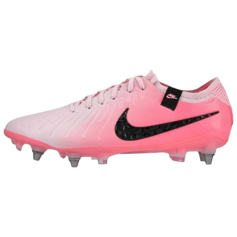 Nike Nike Tiempo Legend 10 Slip Resistant Abrasion Resistant Soccer Shoes Men's Pink Black