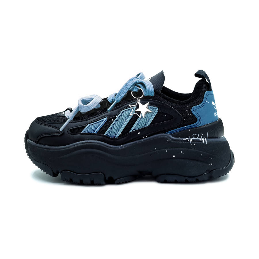 Adidas Originals OZGAIA Slip Resistant Low top Casual Shoes Women's Black Blue