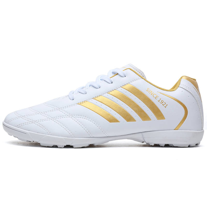 Binary Binary TF Turf Soccer Shoes Unisex White Gold