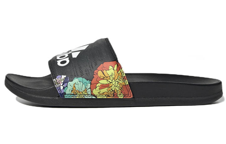 Adidas Adidas Adilette Comfort Slide 'Black Floral' Women's
