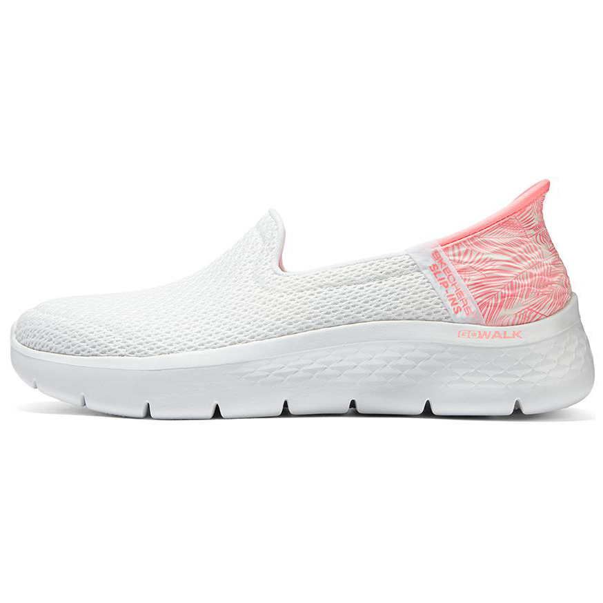 Skechers Go Walk Fle Cushioning Abrasion Resistant Cushioning, Wear Resistant Low top Casual Shoes Women's White Pink