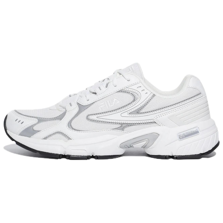 FILA Recharge Abrasion Resistant Abrasion Resistant Low top Casual Shoes Unisex White Gray