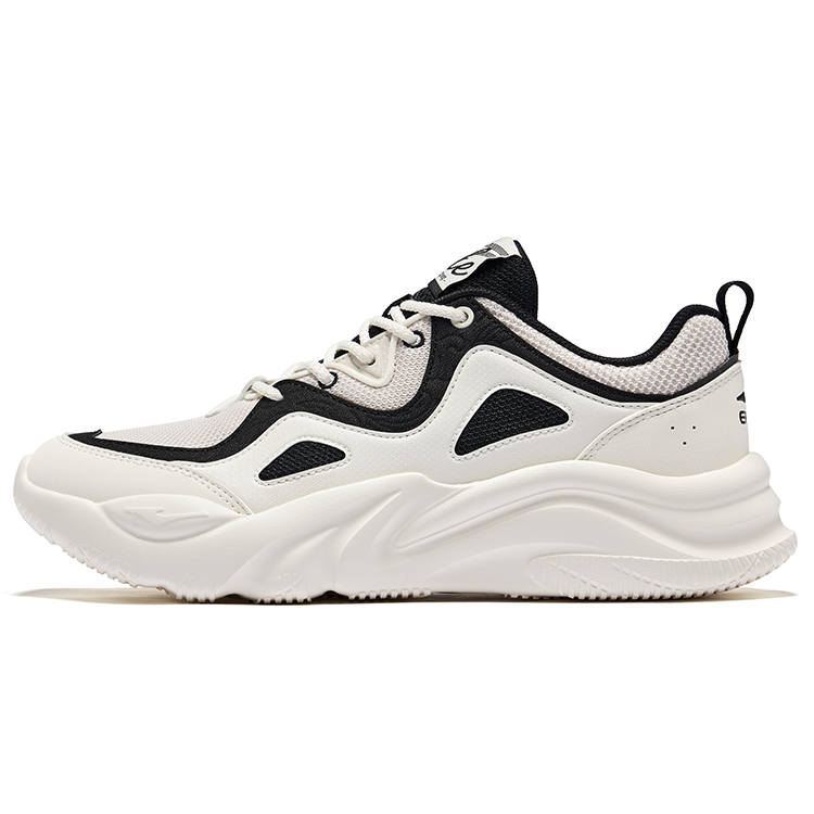 Erke Enjoy Movement 2 Slip Resistant Abrasion Resistant Low top Casual Shoes Men's White Black