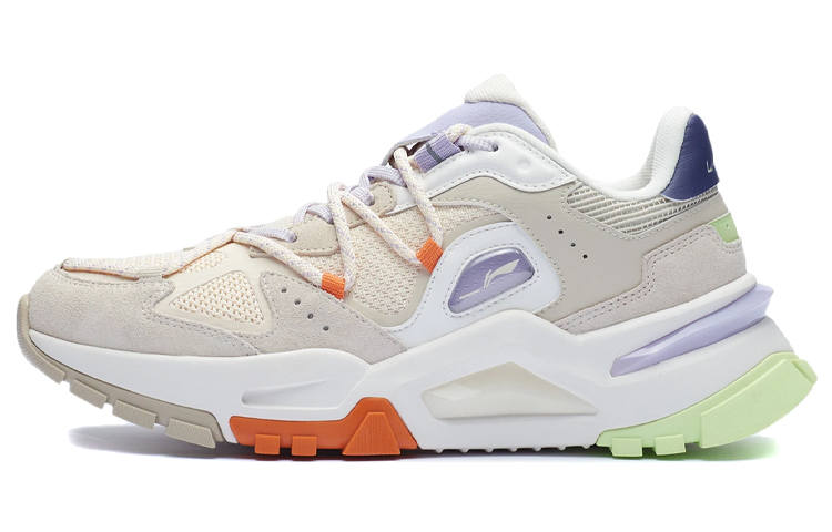 Li-Ning Li Ning Reverse Fantasy Fabric Trendy Low top Sports Casual Shoes Women's White Gray