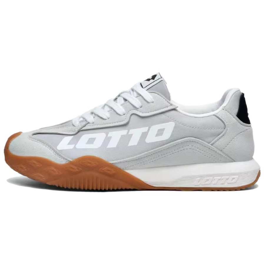 LOTTO Slip Resistant Abrasion Resistant Slip Resistant Abrasion Resistant Low top Casual Shoes Women's Light Gray