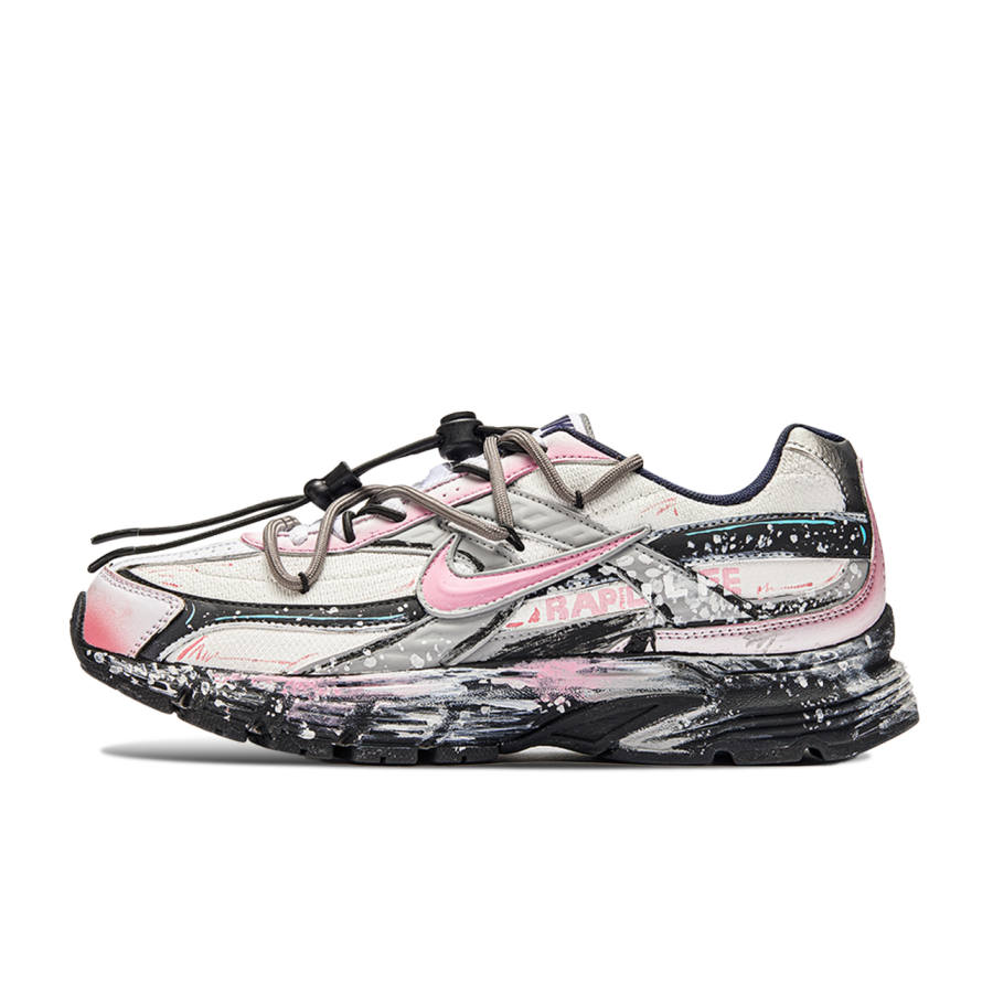 Nike Nike Initiator ADCDAVINCI, Jelly Bean Abrasion Resistant Abrasion Resistant Low top Casual Shoes Unisex Gray Pink