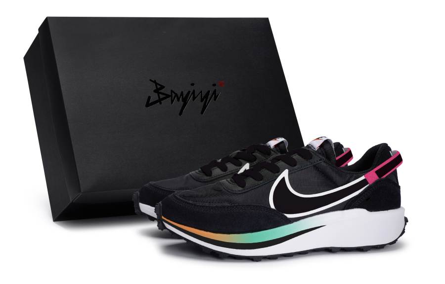 Nike Nike Waffle Debut Cushioning Abrasion Resistant Cushioning, Wear Resistant Low top Casual Shoes Women's Black