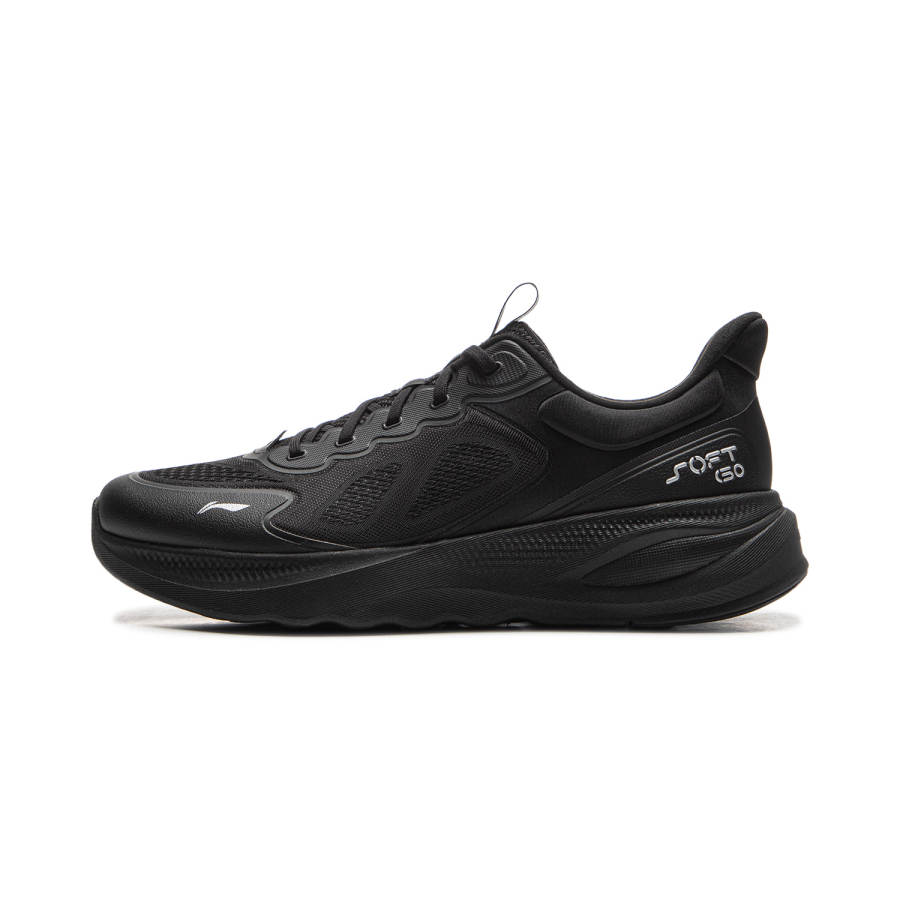 Li-Ning Li Ning Soft Go 2 V4 Cushioning Slip Resistant Abrasion Resistant Lightweight Low top Casual Shoes Men's Black