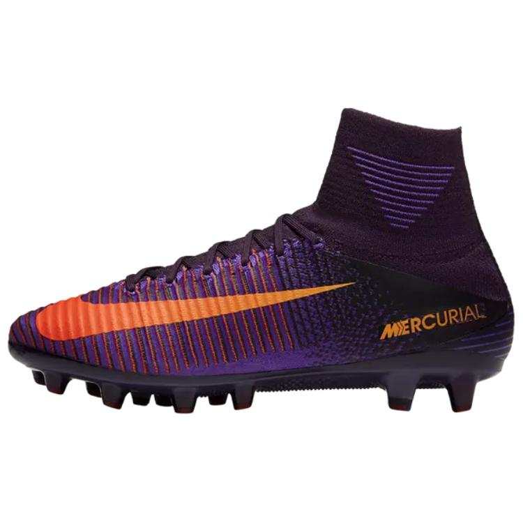 Nike Nike Mercurial Superfly 5 AG Artificial Ground Slip Resistant Abrasion Resistant Soccer Shoes Men's Purple