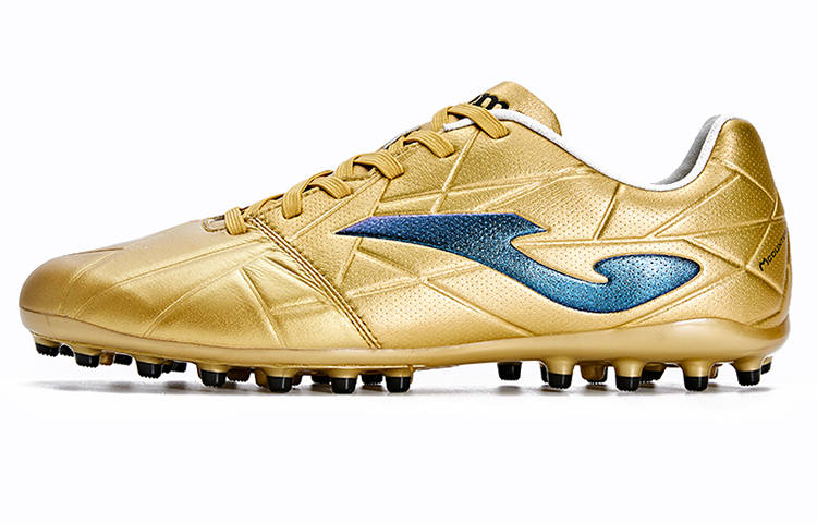 Joma MG Multi Ground Artificial Turf Kangaroo Leather Slip Resistant Abrasion Resistant Soccer Shoes Men's Crimson Gold