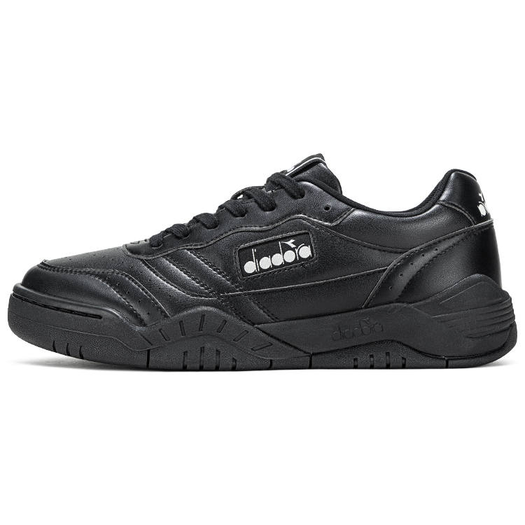 Diadora Cushioning Abrasion Resistant Breathable Height Increasing Low top Casual Shoes Unisex Black