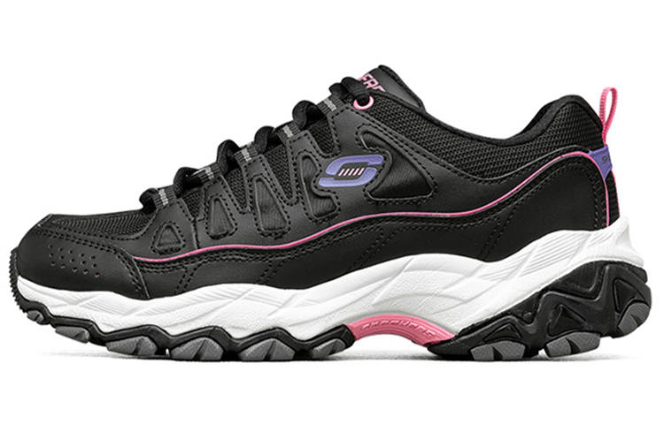 Skechers DLites Shoes 'Black Purple White' Women's