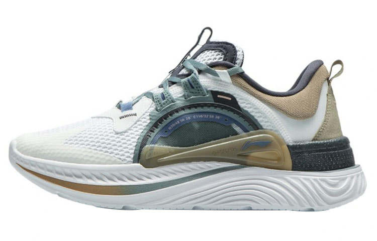 Li-Ning Li Ning Spark Slip Resistant Abrasion Resistant Low top Sports Casual Shoes Men's White