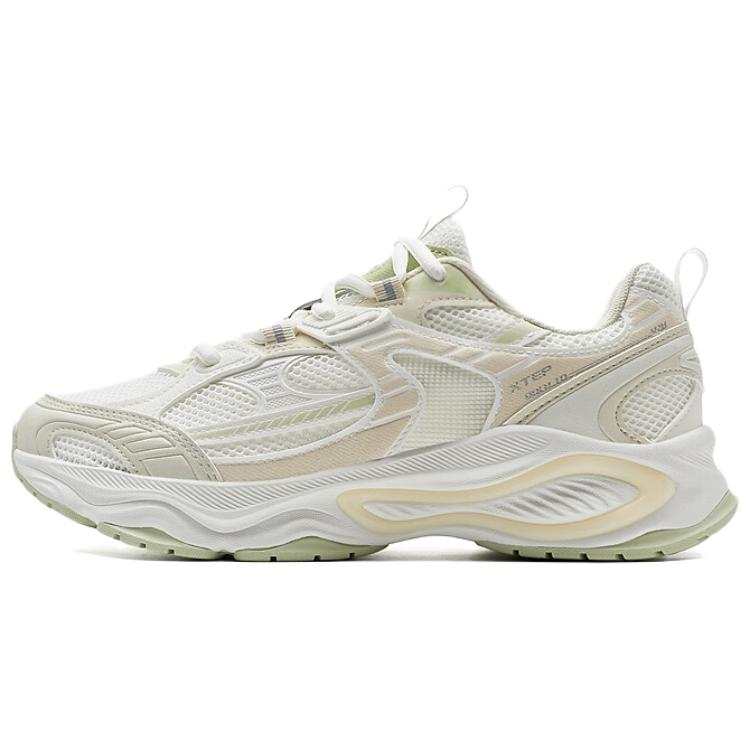 XTEP Breathable And Wear resistant Low top Casual Shoes Women's White Green