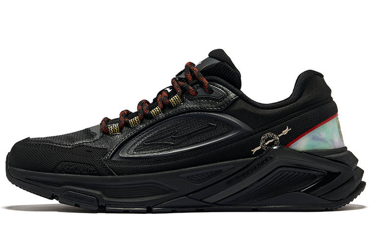 Erke Tianjiao 1.0 Abrasion Resistant Coverage Low top Casual Shoes Men's Jet Black Carbon Gray