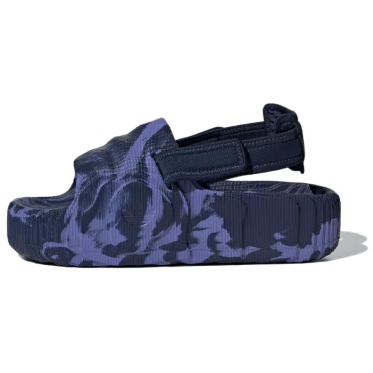 Adidas Adidas Adilette 22 Xlg Slides Dark Blue Semi Cobalt Blue Women's