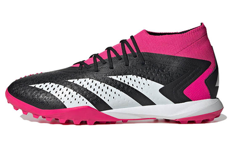 Adidas Adidas Predator Accuracy.1 TF Turf Cushioning Slip Resistant Abrasion Resistant Soccer Shoes Unisex Black White Pink