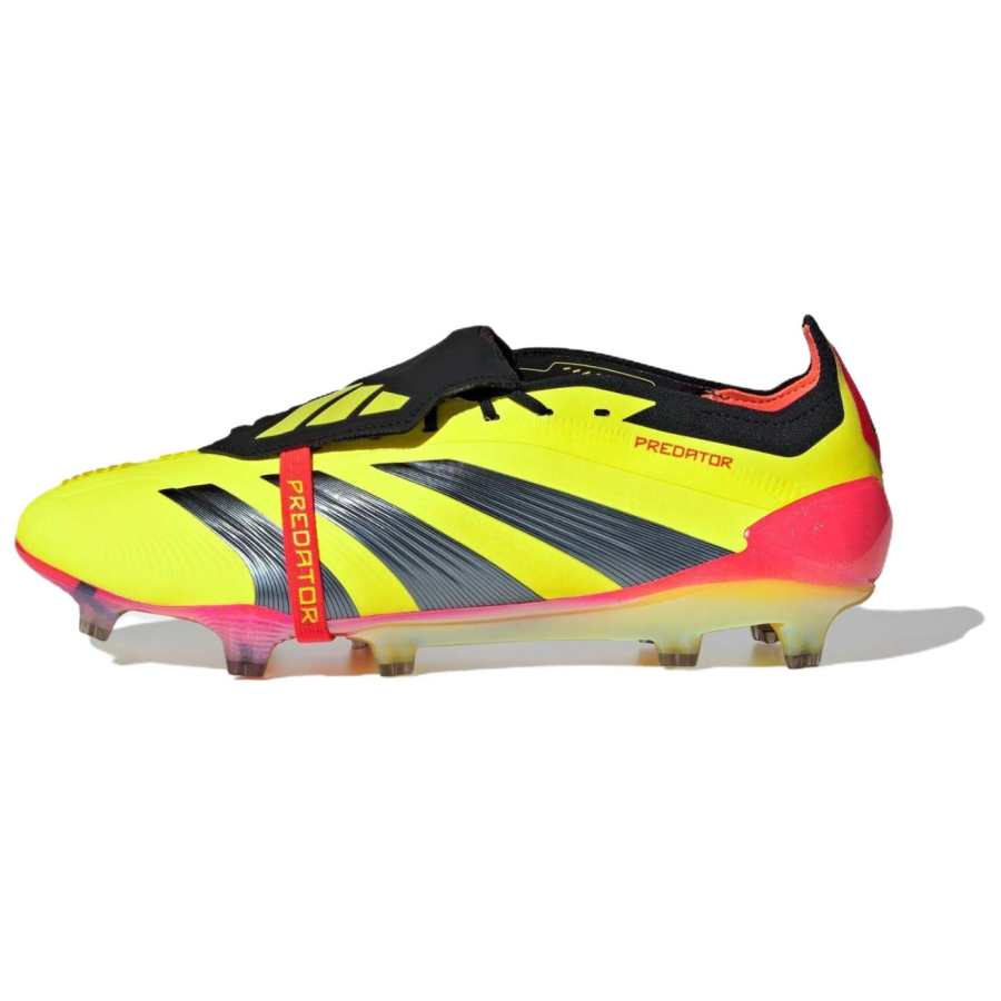 Adidas Adidas PREDATOR ELITE FG Firm Ground Abrasion Resistant Soccer Shoes Unisex Red Yellow