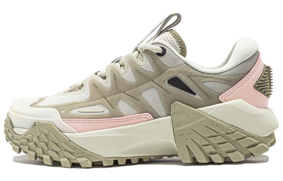 Li-Ning Li Ning CF Linchuan FW Cushioning Slip Resistant Abrasion Resistant Low top Casual Shoes Women's Elm Branch Green