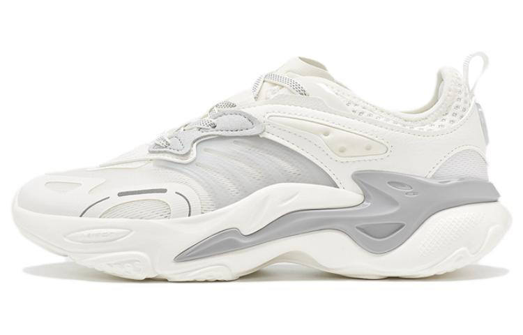 XTEP Fiery TD Slip Resistant, Abrasion Resistant, Breathable Low top Sports Casual Shoes Women's White Gray