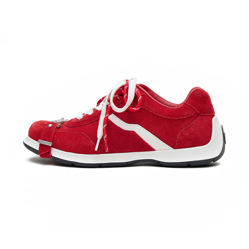 ABCICEY Top Grain Cow Leather Abrasion Resistant Lightweight Wear resistant And Lightweight Low top Casual Shoes Unisex