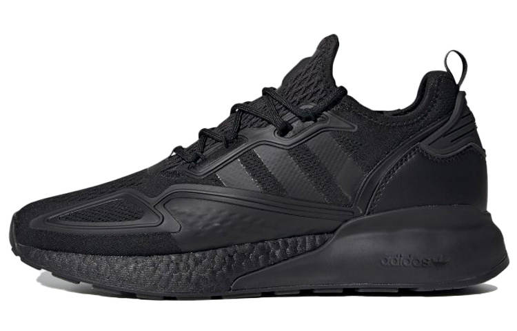 Adidas Originals ZX 2K Boost Mesh, Textile Slip Resistant Low top Casual Shoes Unisex Black