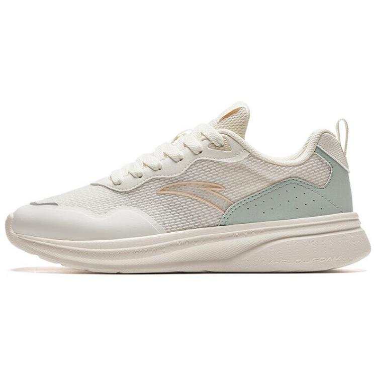 Anta Slip Resistant And Breathable Low top Casual Shoes Women's White Green