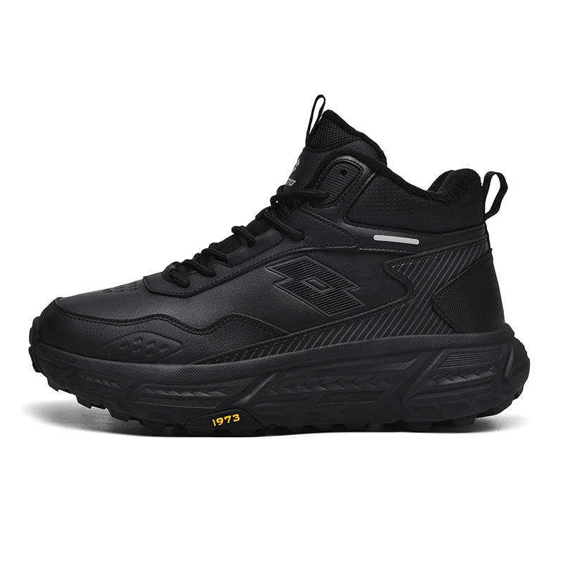 LOTTO Sportlife Fleece Lined Insulated Shoes Cushioning Slip Resistant Abrasion Resistant Height Increasing High top