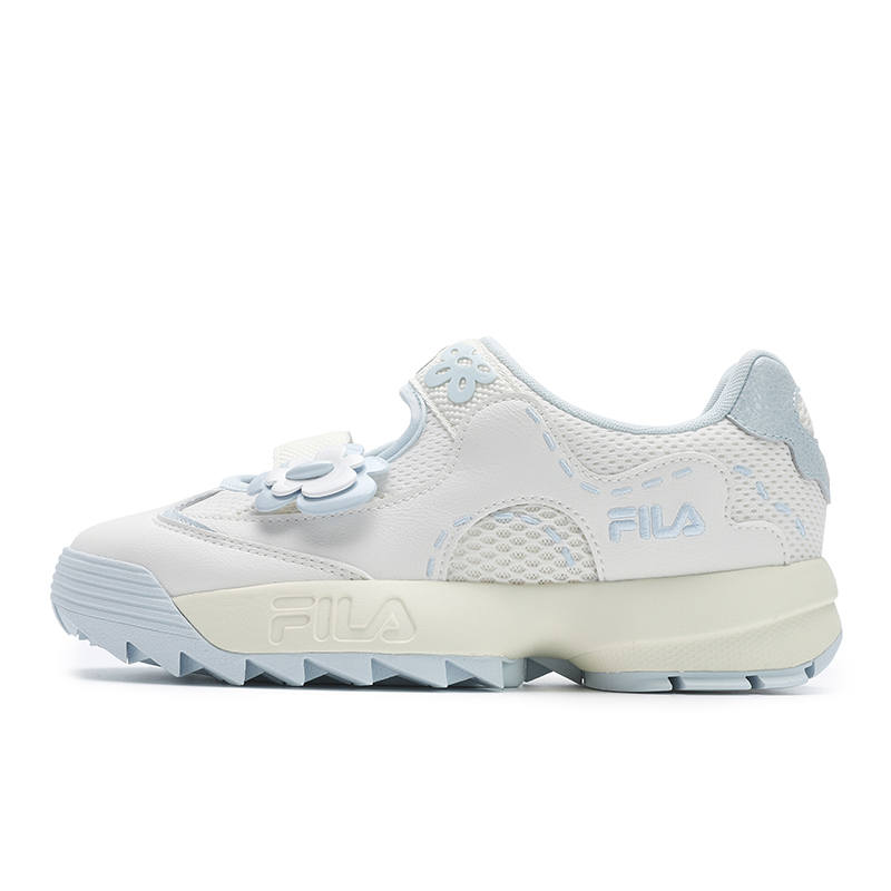 FILA Abrasion Resistant Breathable Balance Casual Shoes Women's White Blue