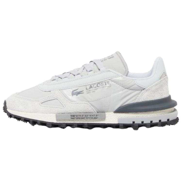 LACOSTE Slip Resistant Abrasion Resistant Low top Casual Shoes Men's Gray
