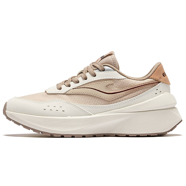 Erke Feiyan 2.0 Rebound Abrasion Resistant Lightweight Low top Casual Shoes Women's Birch Wood Ivory White
