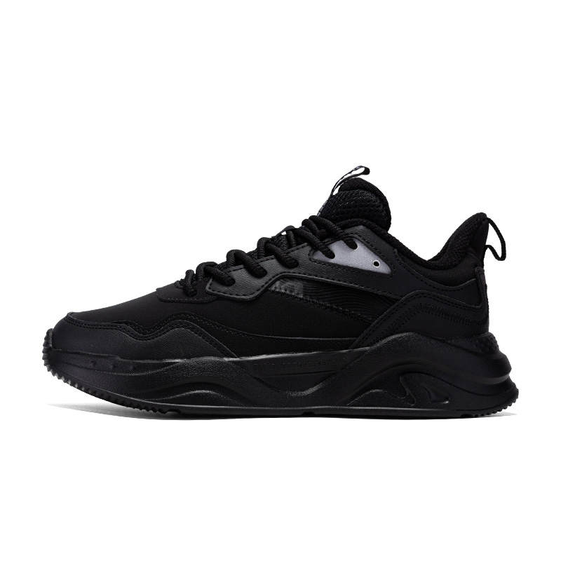 361° Cushioning, Wear Resistant Low top Casual Shoes Women's Black Silver White