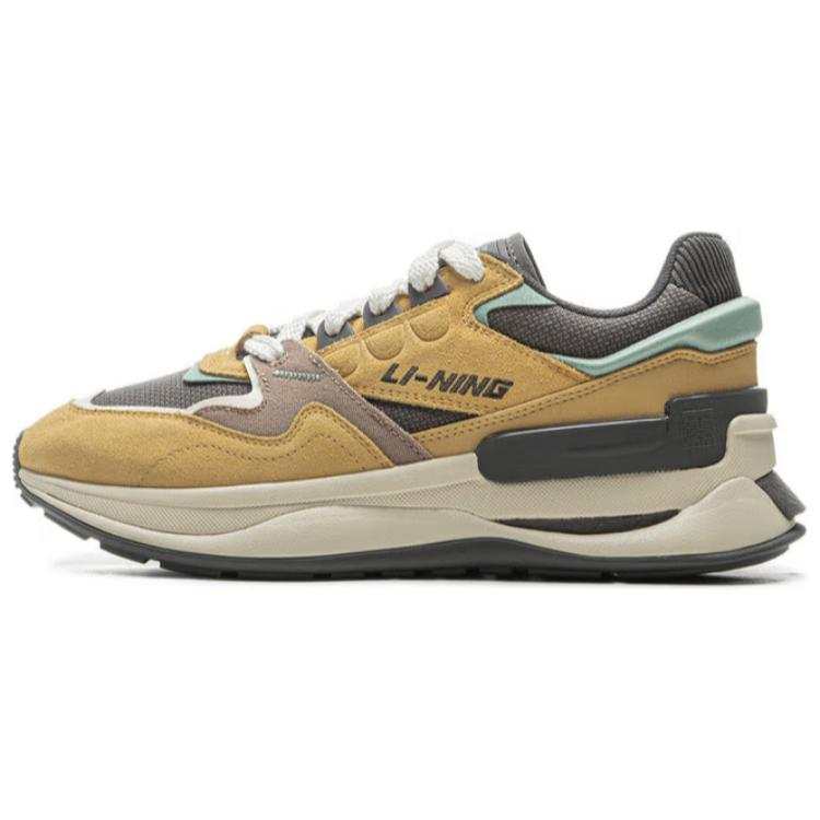 Li-Ning Li Ning 001 Original Aspiration V2 Slip Resistant, Abrasion Resistant, Rebound Low top Casual Shoes Men's Yellow Gray