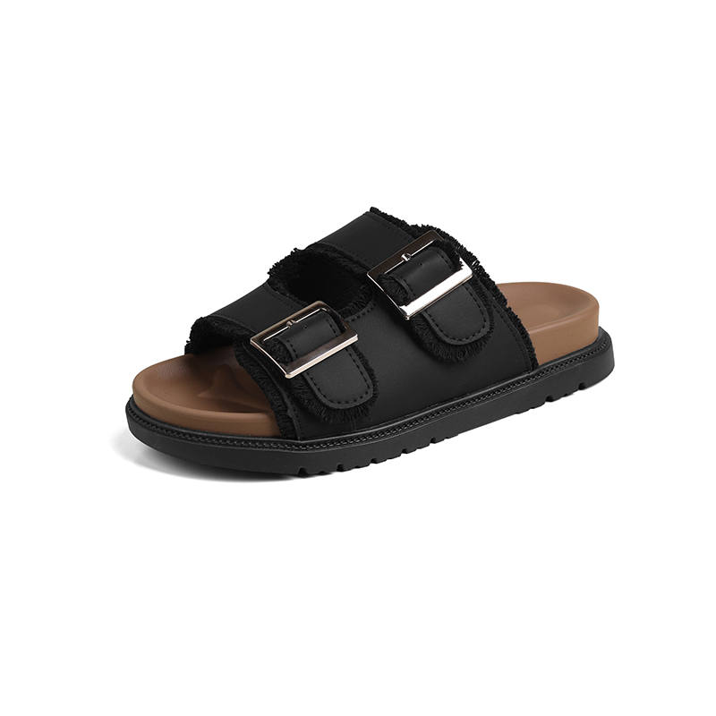 KLAOSD Rubber Abrasion Resistant Quiet Slide Slippers Women's