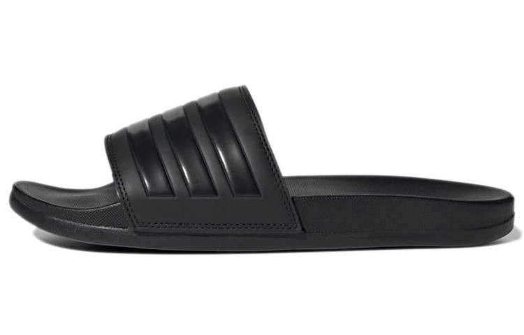 Adidas Adidas Adilette Rubber Sole Abrasion Resistant Abrasion Resistant Slide Slippers Unisex Carbon Black