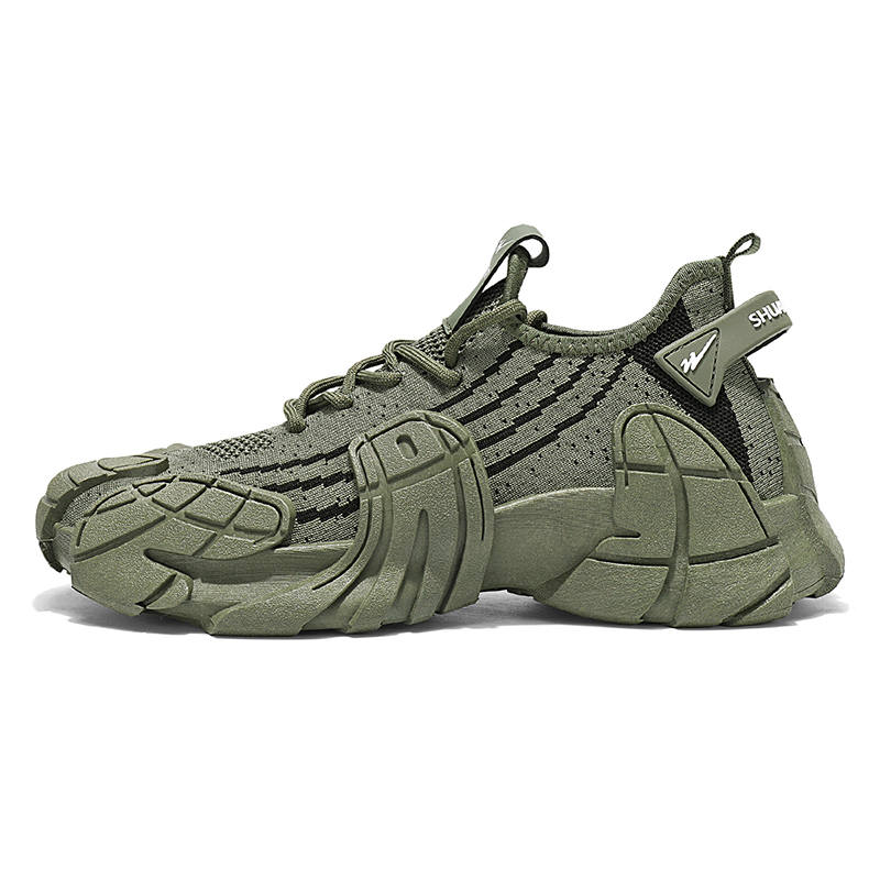 Binary Binary Cushioning Abrasion Resistant Cushioning, Wear Resistant Low top Casual Shoes Men's Green