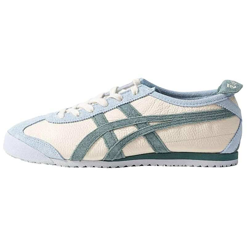 Onitsuka Tiger MEXICO 66 Slip Resistant Abrasion Resistant Low top Casual Shoes Women's Beige Green Blue