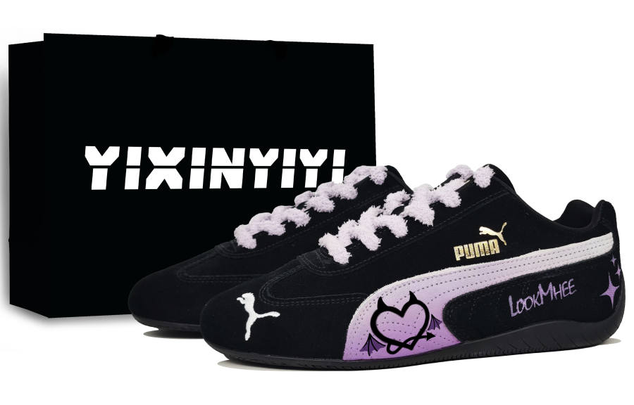 PUMA Speedcat Low top Casual Shoes Unisex Dark Blue Purple