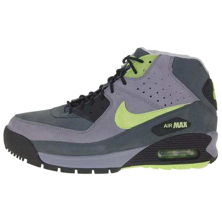 Nike Nike Air Max 90 Abrasion Resistant High top Casual Shoes Unisex Purple Gray