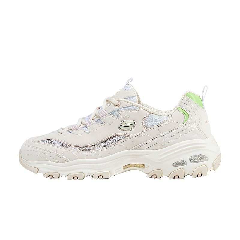Skechers D'Lites 1.0 Low top Casual Shoes Women's Ecru