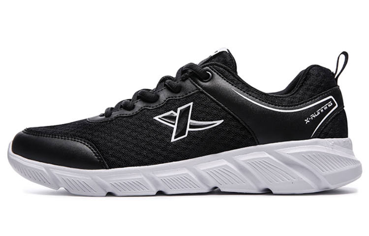 XTEP Textile, Synthetic Leather Mesh Cushioning Abrasion Resistant Breathable Lightweight Low top Sports Casual Shoes